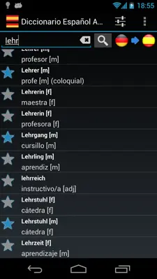 Spanish German Dictionary FREE android App screenshot 0