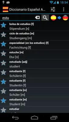 Spanish German Dictionary FREE android App screenshot 3